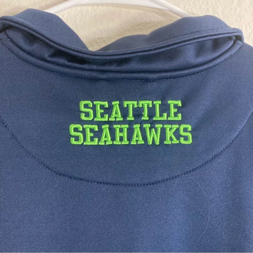NFL - Seahawks QuarterZip Pullover - Blue/Green - X Large - Picture 7 of 7